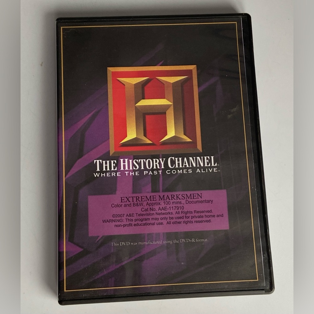 Extreme Marksmen History Channel Documentary on DVD